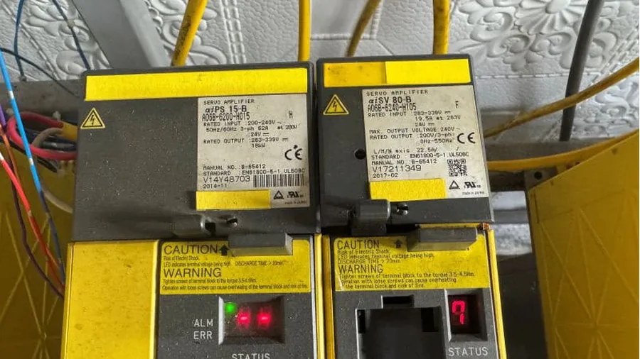 FANUC A06B-6240-H105 SV0654 DDB relay failure case