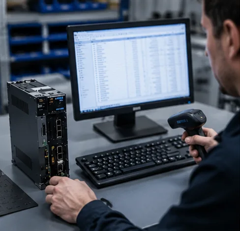 Industrial automation control data backup before repair work