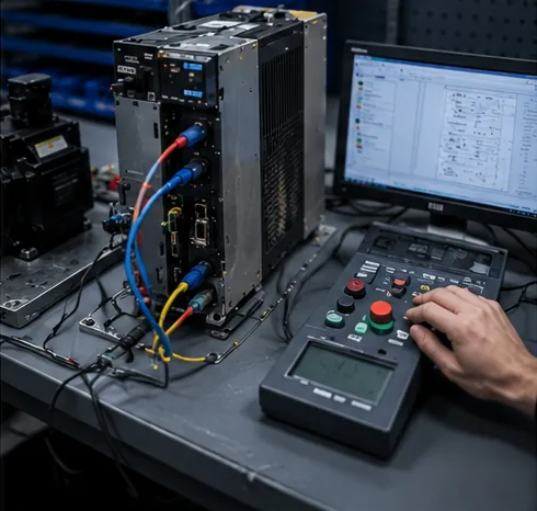 Testes repaired industrial automation components before shipment