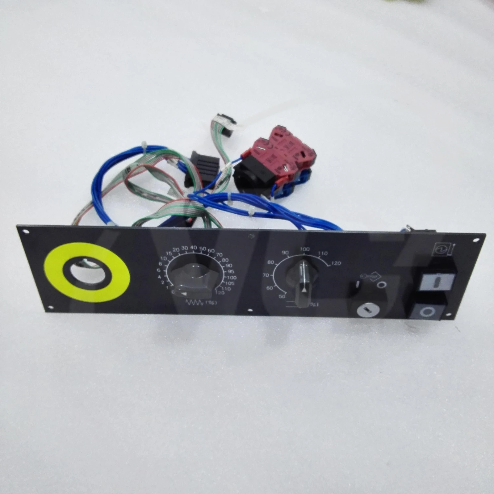 FANUC A02B-0236-C232 operator sub panel A complete front panel with rotary selectors, key switch and control buttons