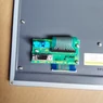 FANUC A02B-0281-C125#TBR MDI keyboard rear connector board close-up with ribbon cable and connector