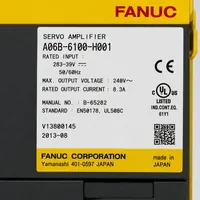 FANUC A06B-6100-H001 nameplate