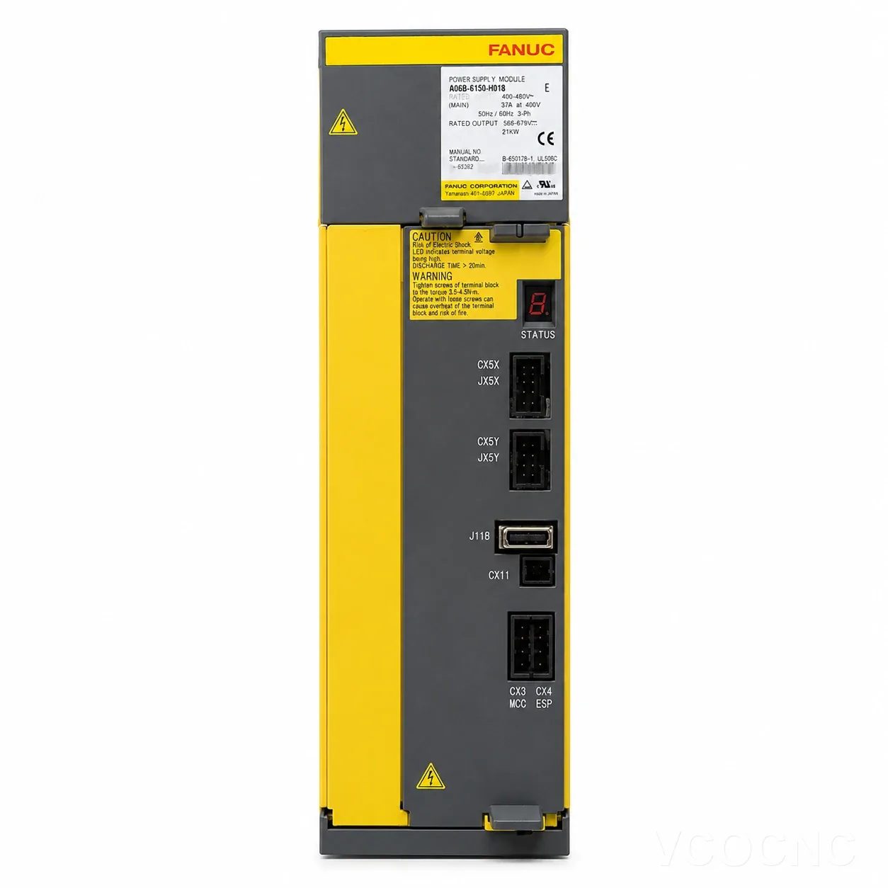FANUC A06B-6150-H018 AiPS-18HV power supply module front view