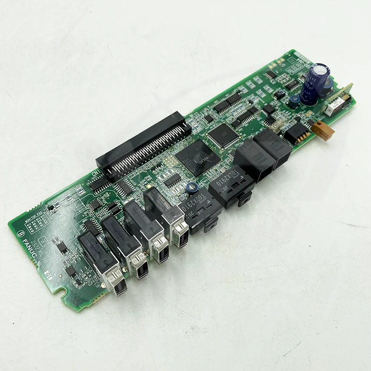 FANUC A20B-2102-0642 FANUC PCB - Function Requires Official Verification connector angle view
