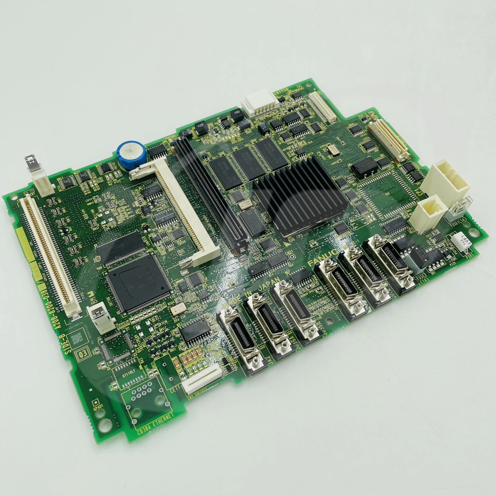 FANUC A20B-8200-0385 cnc main board — heatsink interface connector side