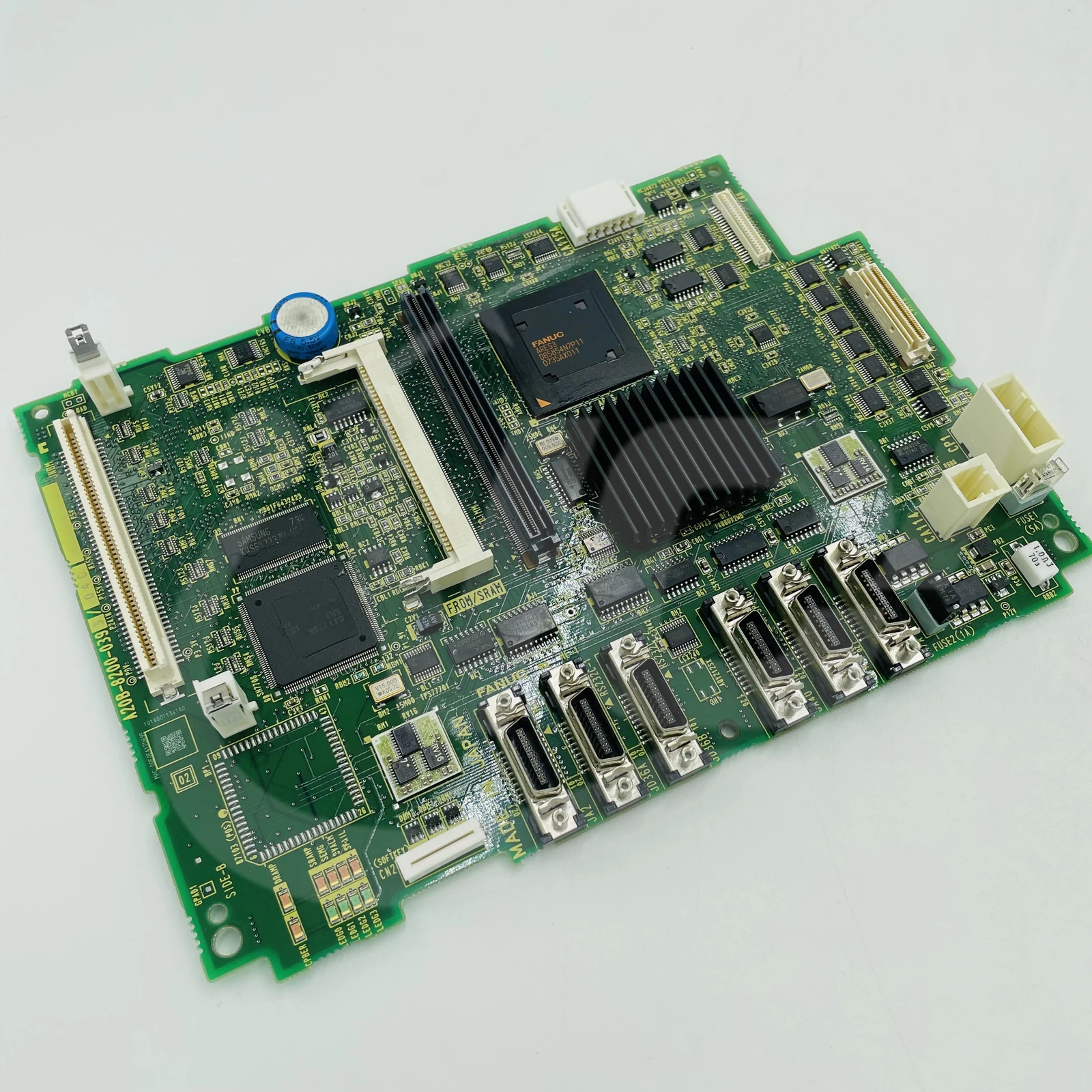 FANUC A20B-8200-0393 cnc main board — heatsink interface connector side