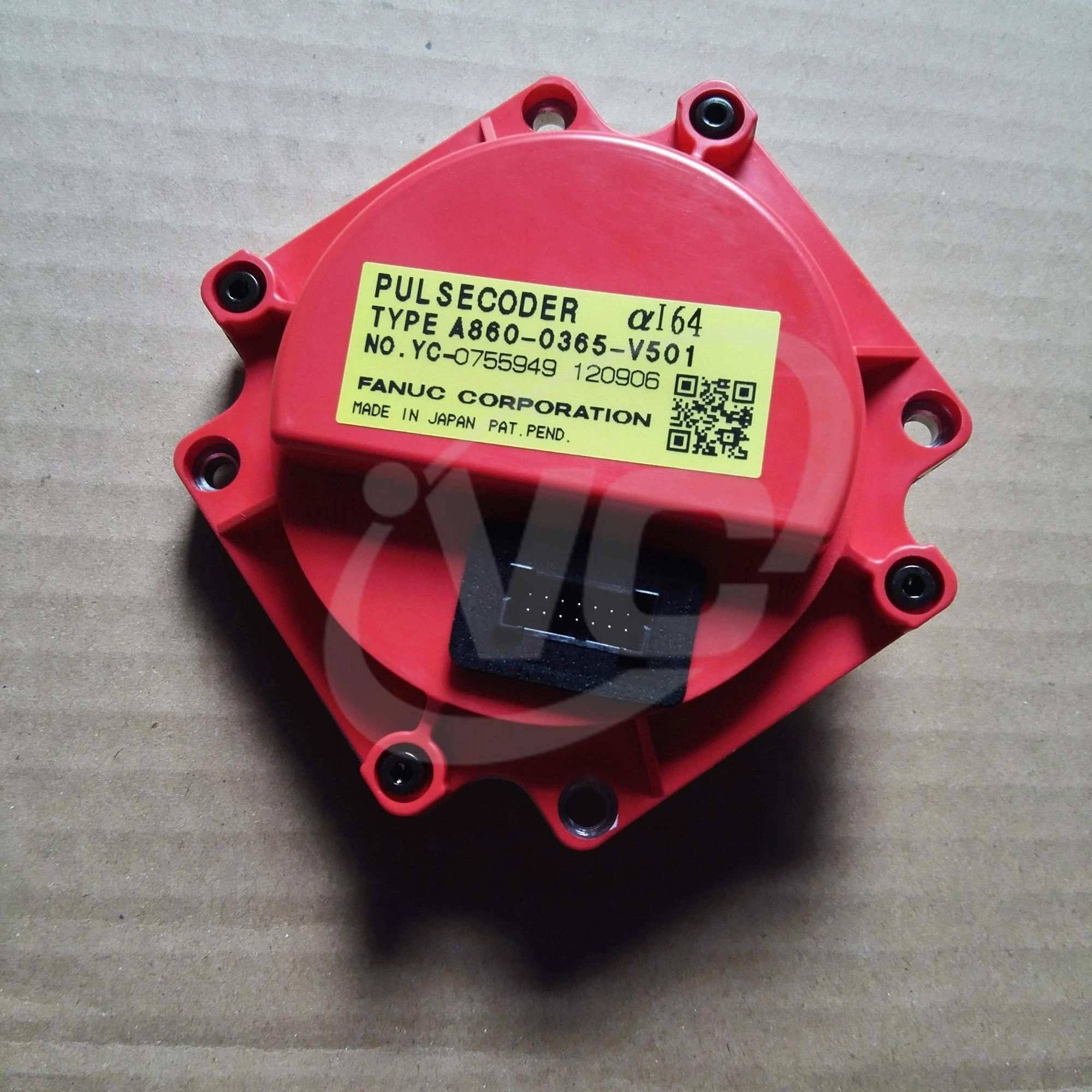 FANUC A860-0365-V501 Alpha I64 pulse coder connector view